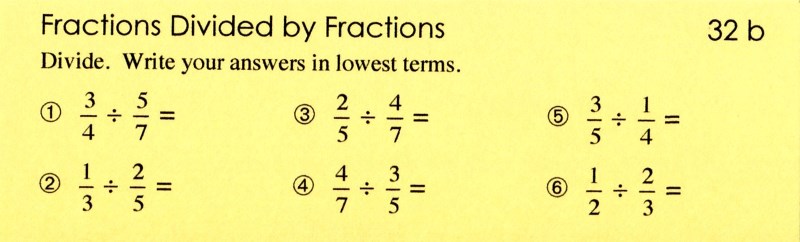 32b Fractions Divided by Fractions