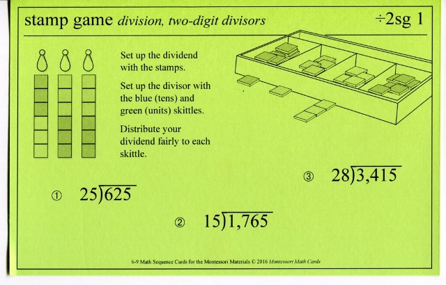 MSC ÷2sg1 Stamp Game division 2-digit
